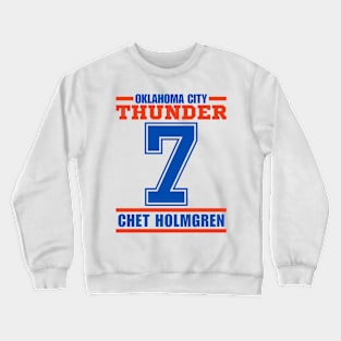 Oklahoma City Thunder Holmgren 7 Basketball Player Crewneck Sweatshirt